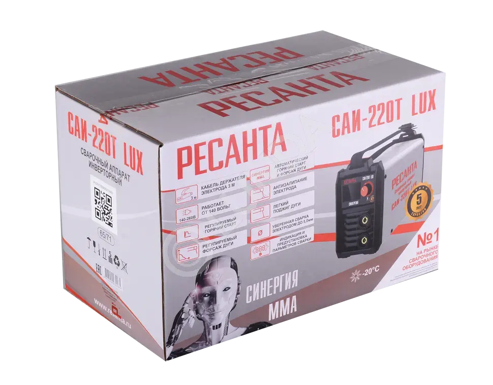Сварочный аппарат инверторный САИ-220Т LUX, Ресанта