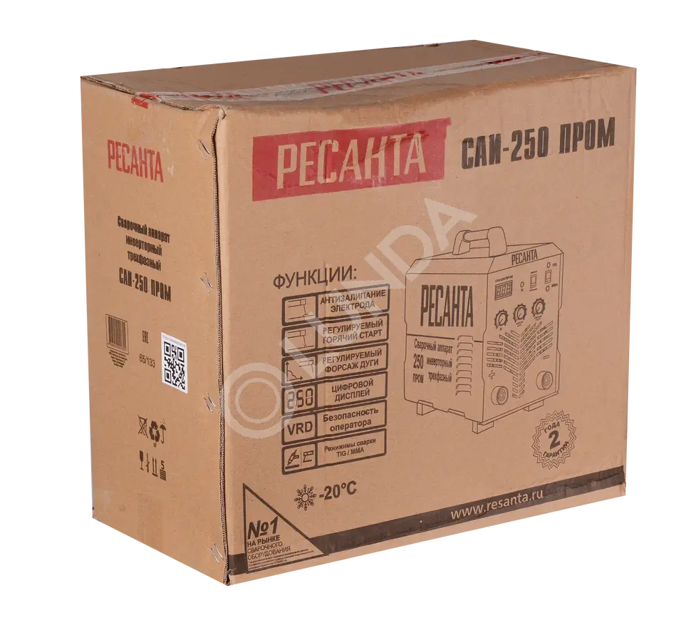 Сварочный аппарат инверторный САИ-250 ПРОМ, Ресанта