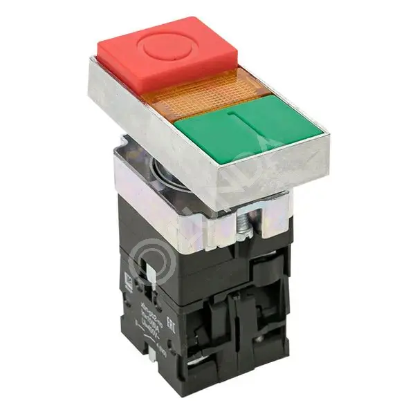 Кнопка LAY5-BW8465 "I-O" прямоугольная 230В NO+NC PROxima, EKF