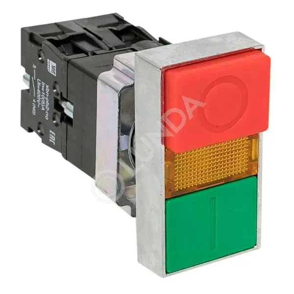Кнопка LAY5-BW8465 "I-O" прямоугольная 230В NO+NC PROxima, EKF