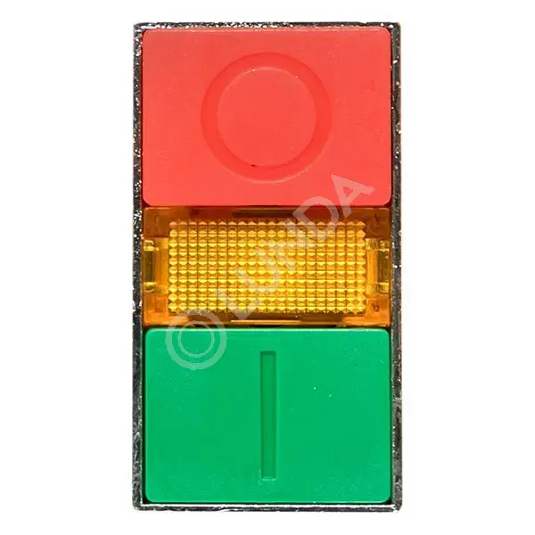 Кнопка LAY5-BW8465 "I-O" прямоугольная 230В NO+NC PROxima, EKF