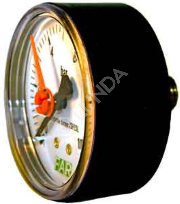 Манометр, торцевое соединение, 0-6 бар, Far